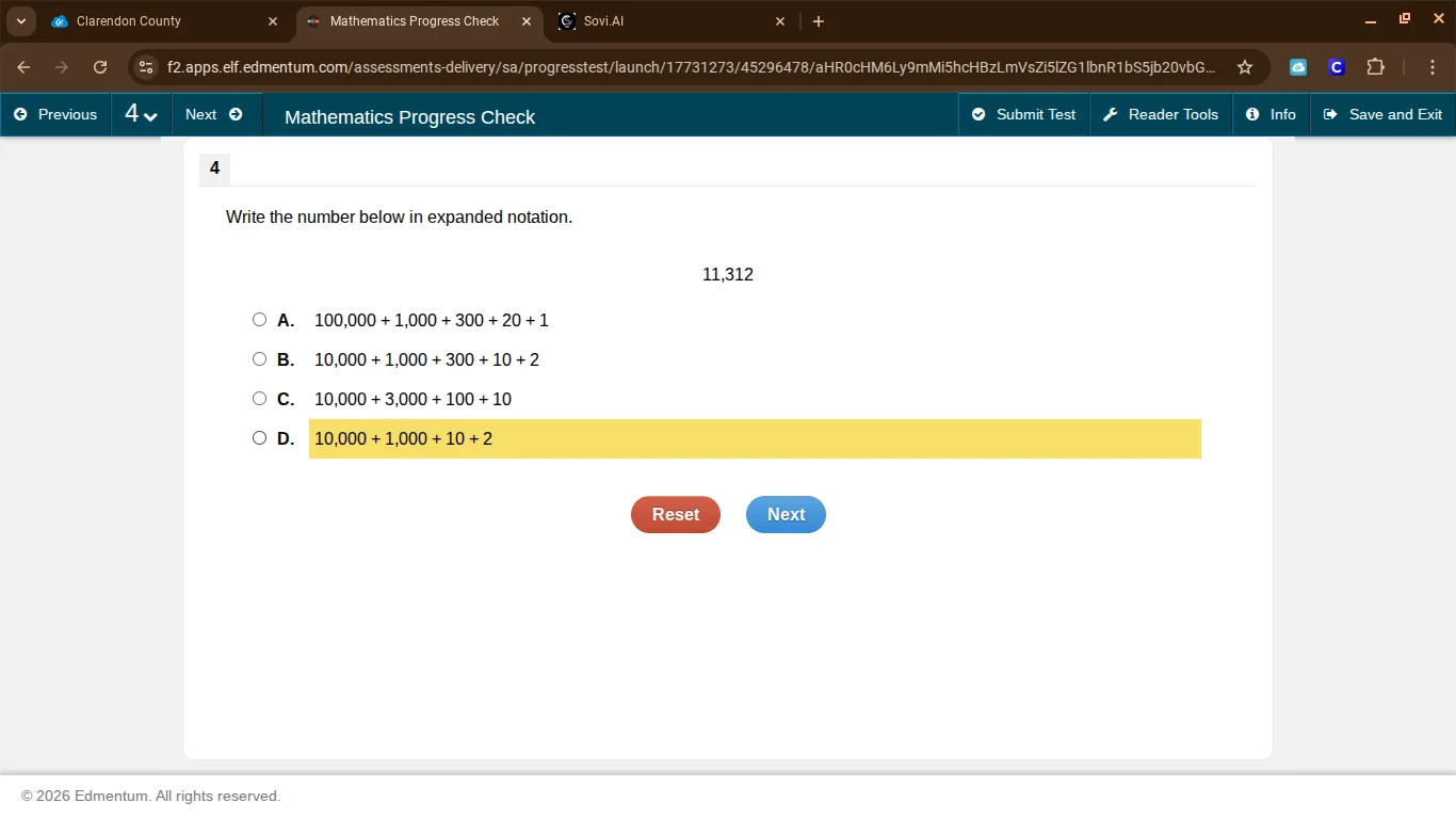 write the number below in expanded notation. 11,312 a. 100,000 + 1,000 …
