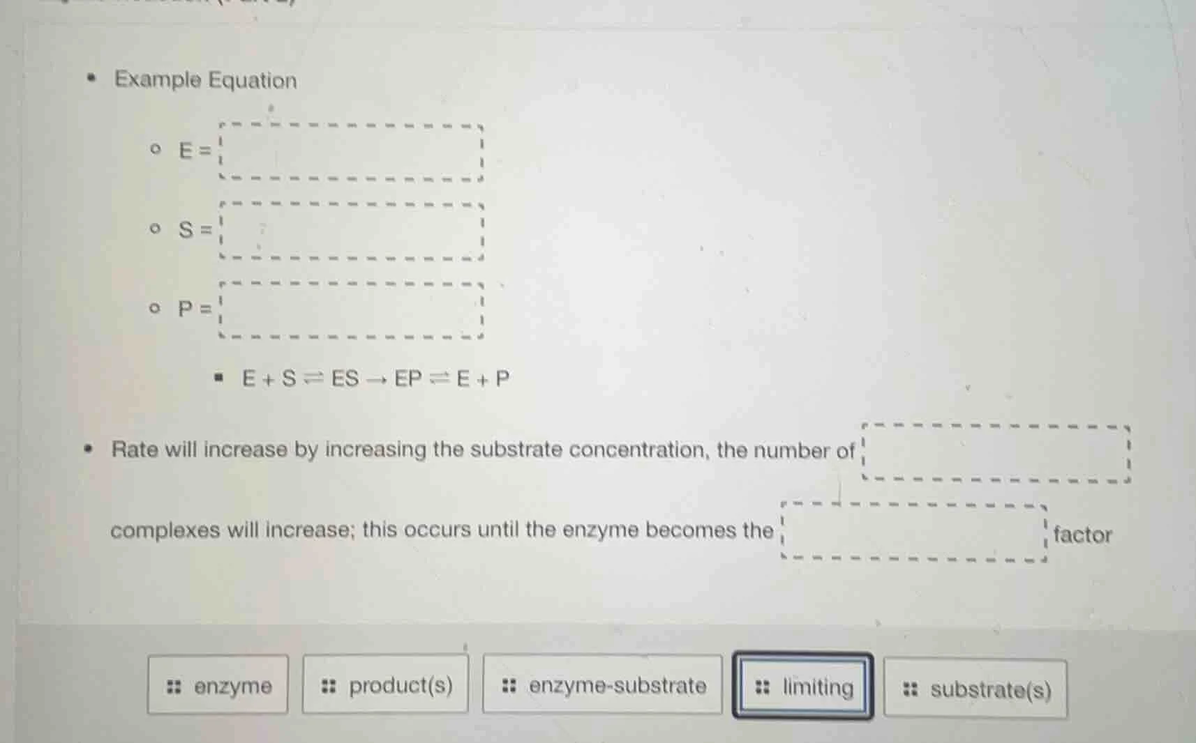 • example equation ◦ e= dashed box ◦ s= dashed box ◦ p= dashed box ▪ e …