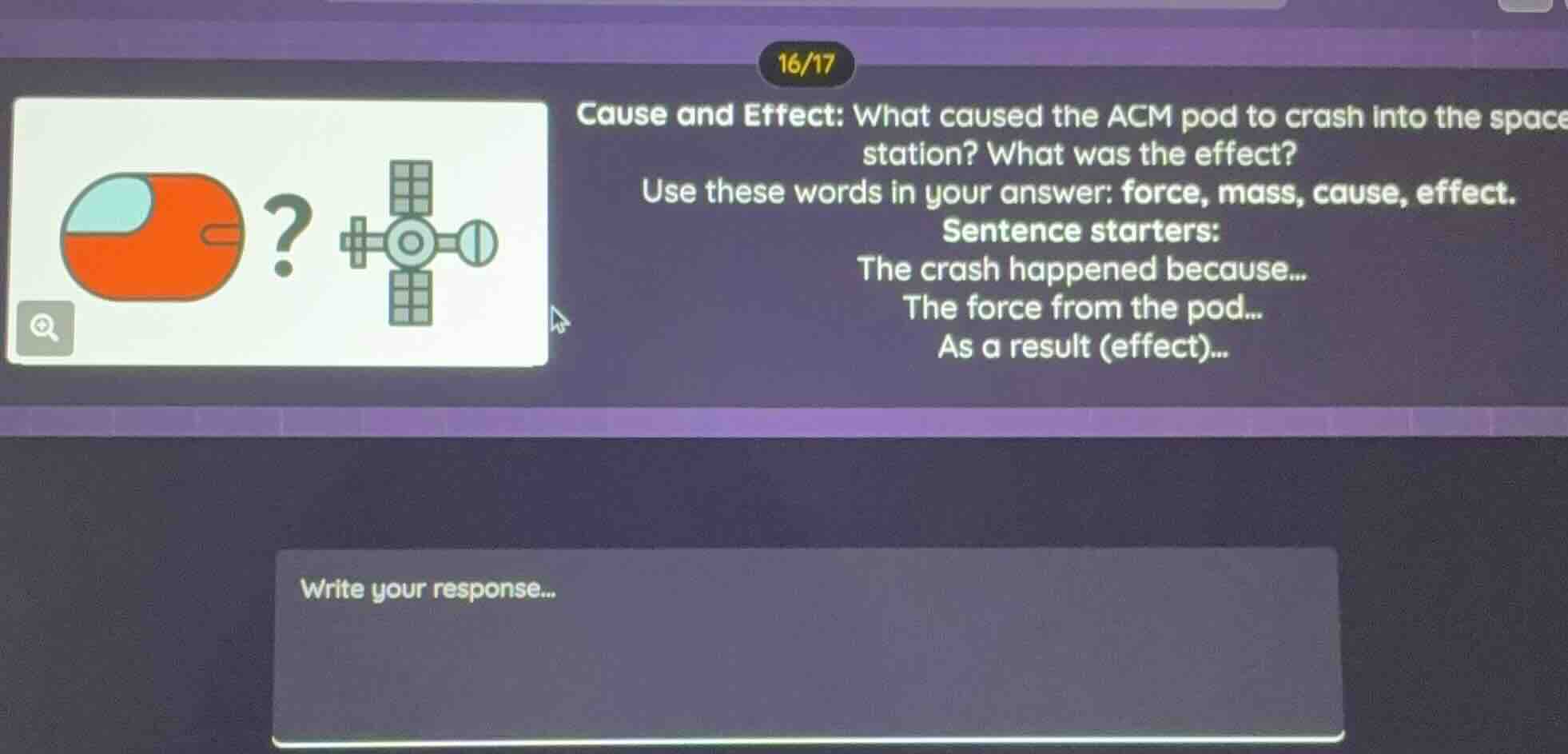 cause and effect: what caused the acm pod to crash into the space stati…