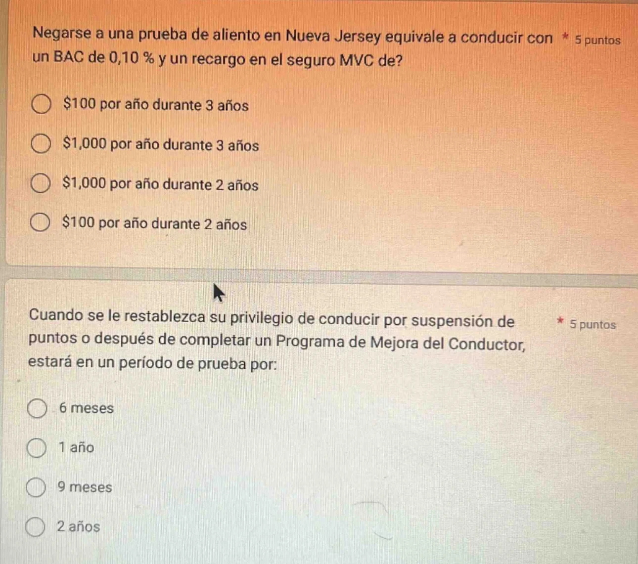 negarse a una prueba de aliento en nueva jersey equivale a conducir con…