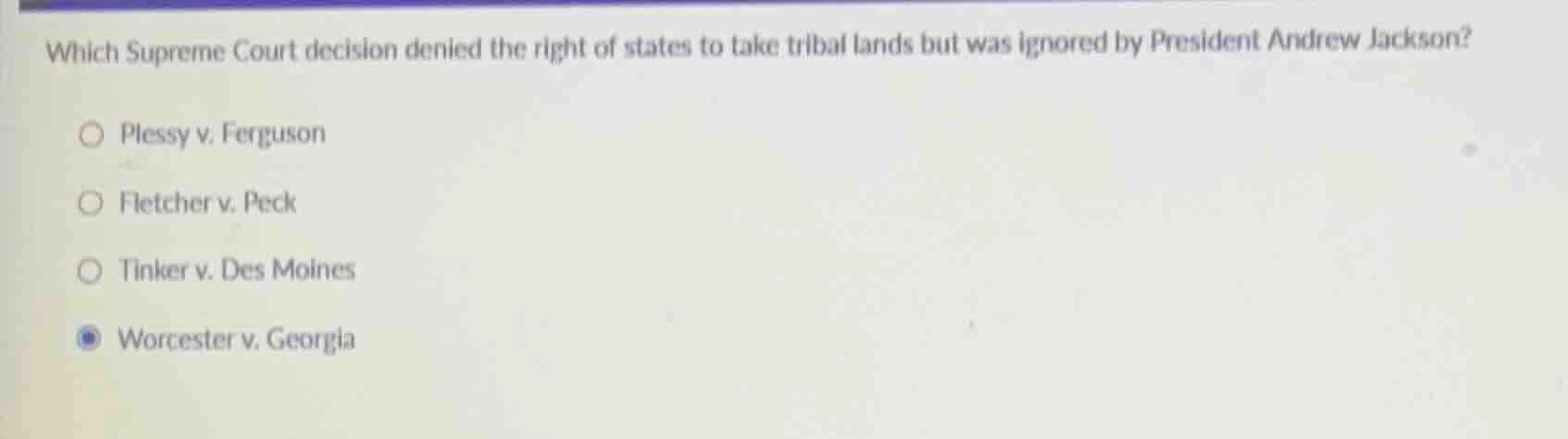 which supreme court decision denied the right of states to take tribal …