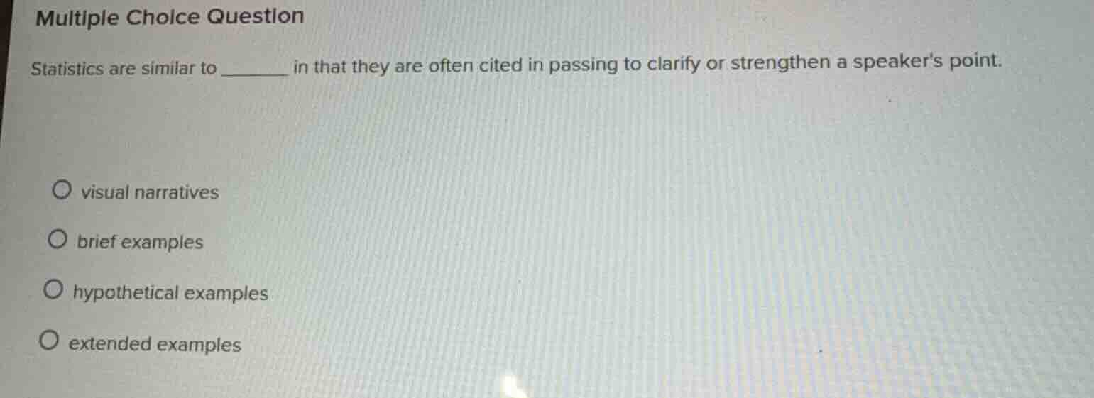 multiple choice question statistics are similar to ______ in that they …