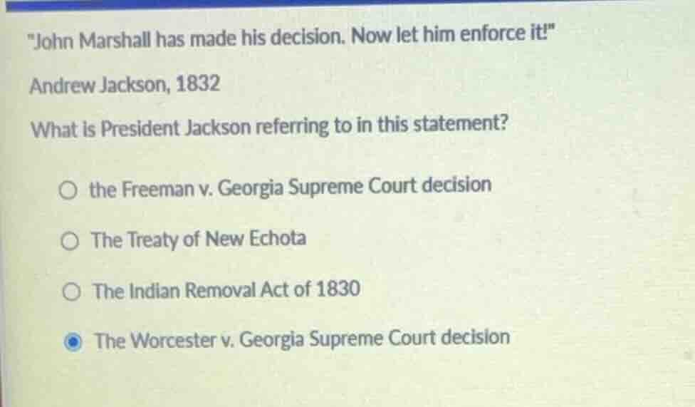 \john marshall has made his decision. now let him enforce it!\ andrew j…