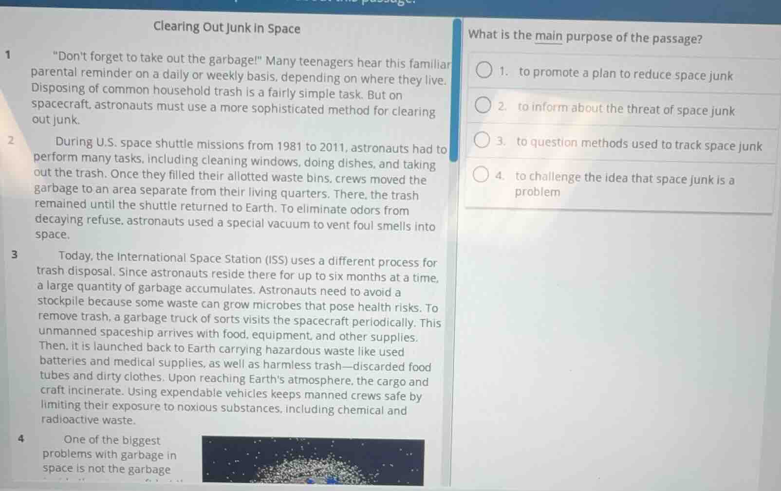 clearing out junk in space 1 \dont forget to take out the garbage!\ man…