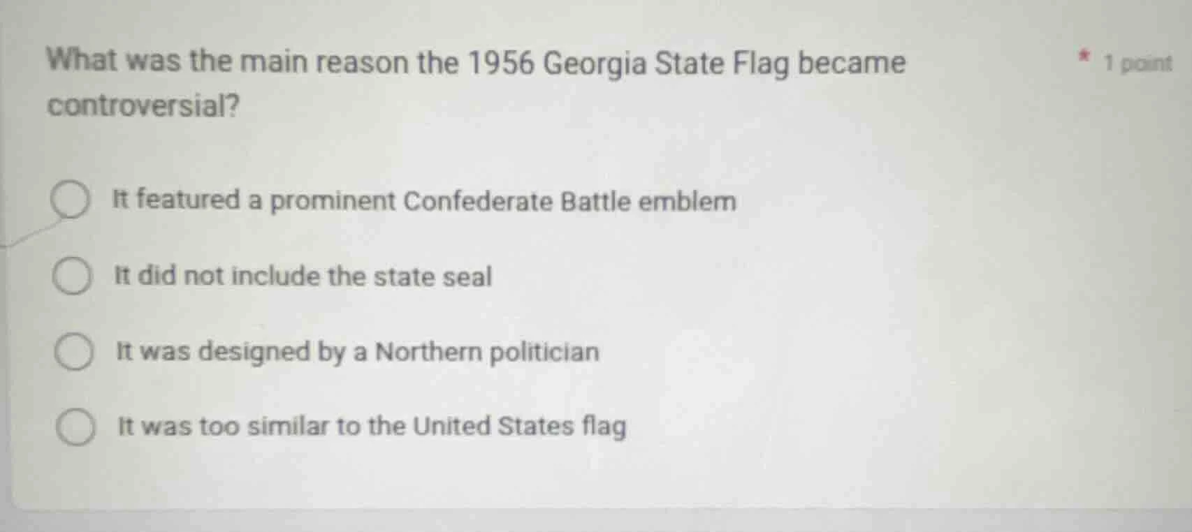 what was the main reason the 1956 georgia state flag became controversi…