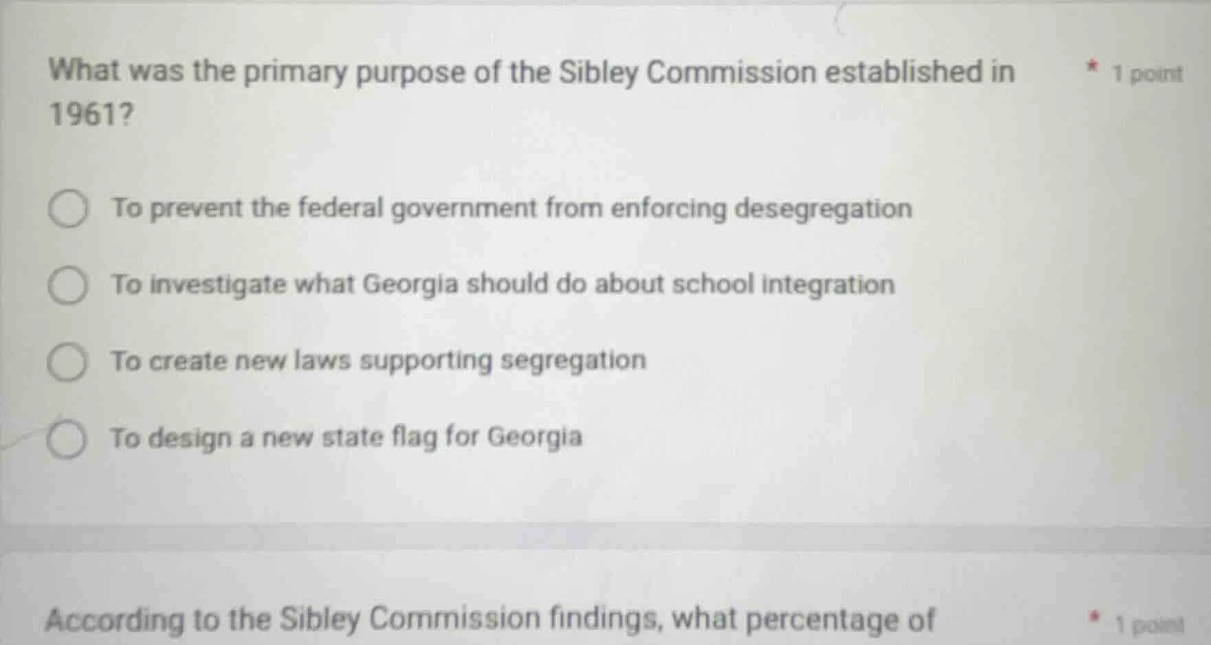 what was the primary purpose of the sibley commission established in 19…