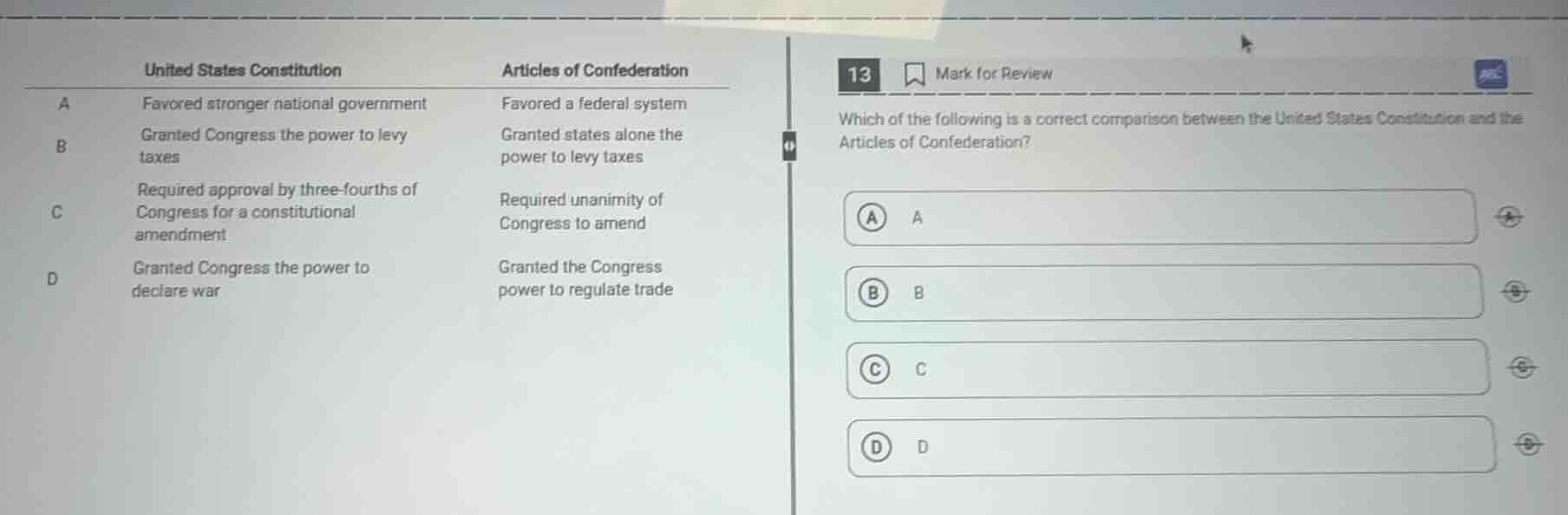 united states constitution articles of confederation a favored stronger…
