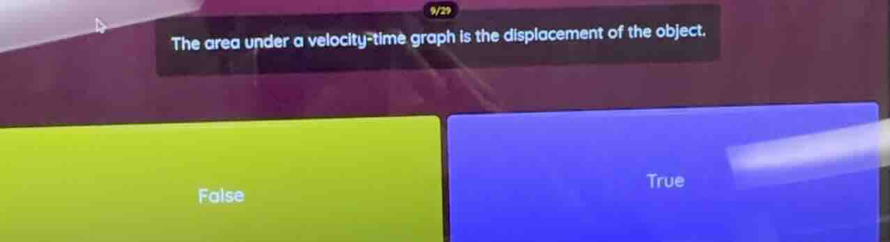 the area under a velocity-time graph is the displacement of the object.…