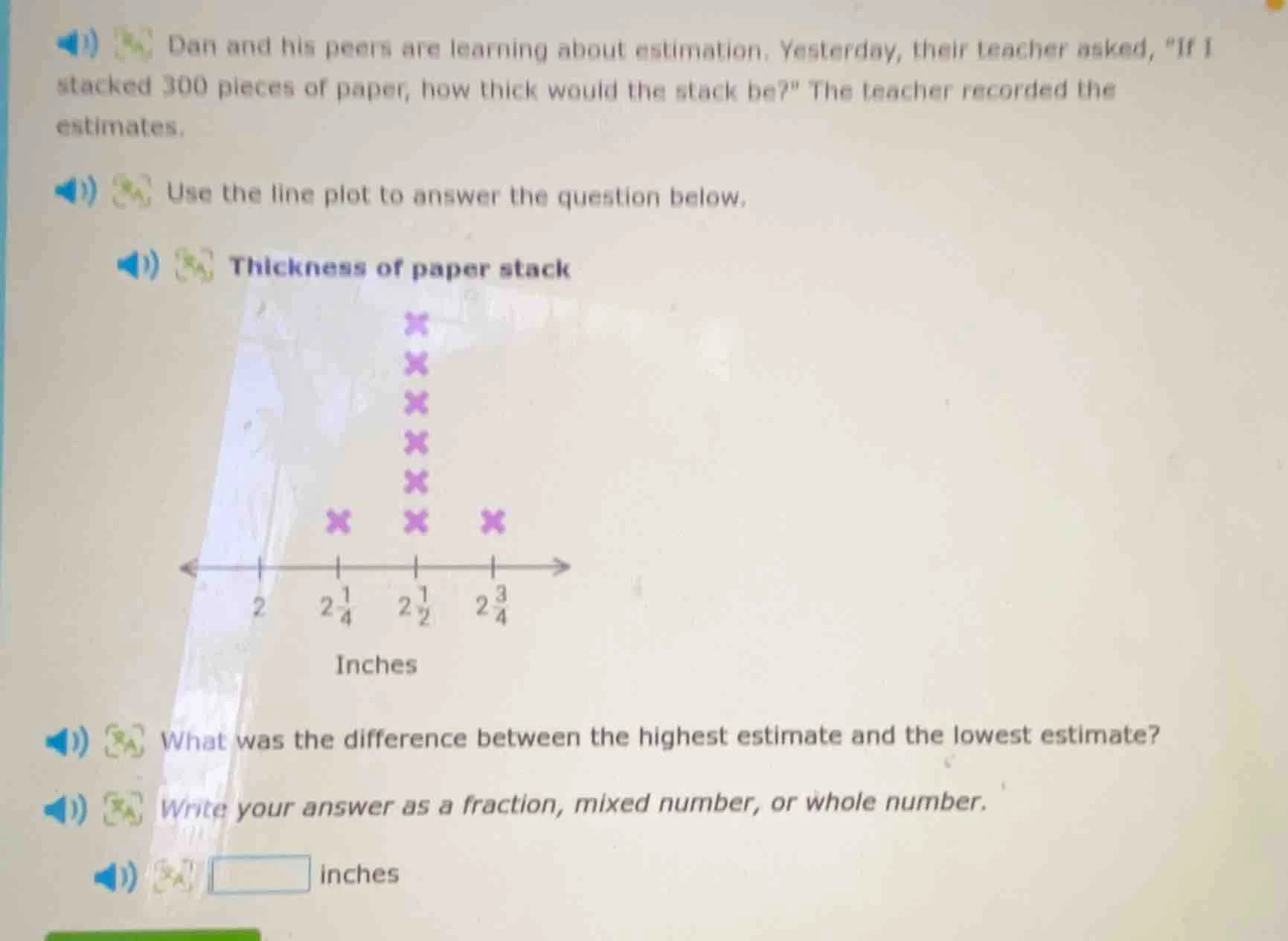 1) dan and his peers are learning about estimation. yesterday, their te…