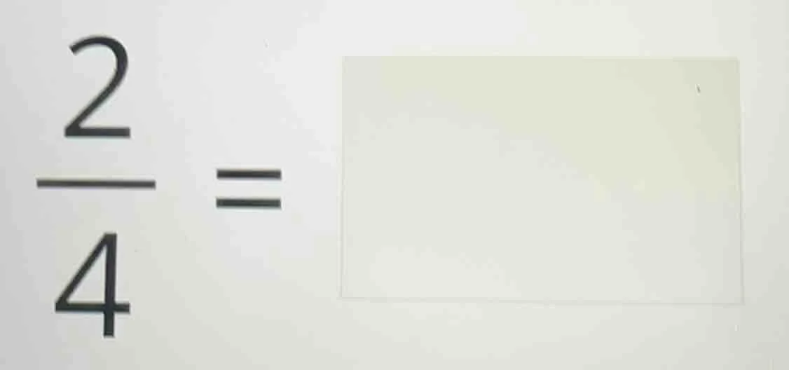 (\frac{2}{4} = square)