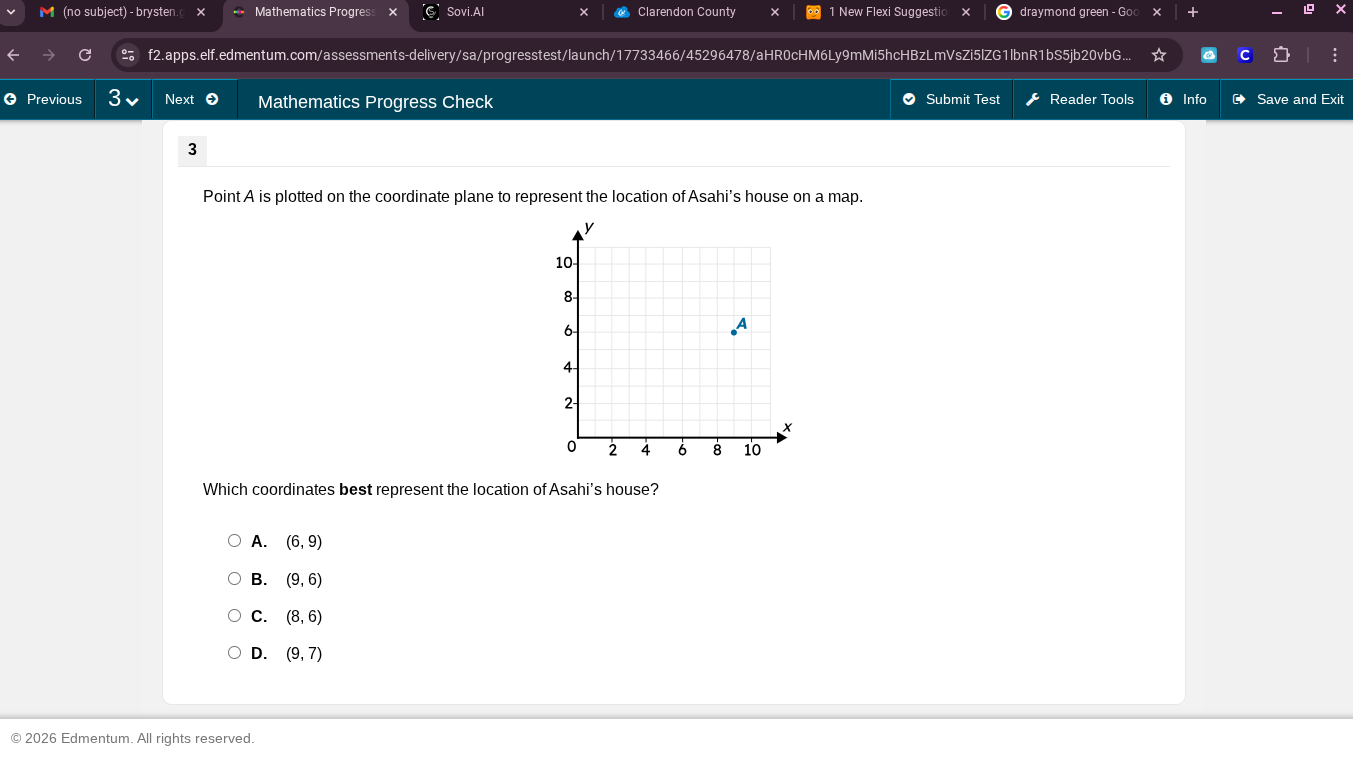 point a is plotted on the coordinate plane to represent the location of…