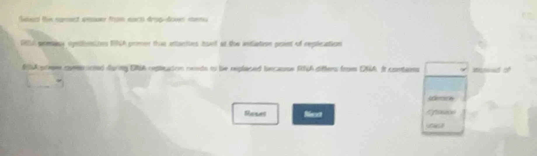 select the correct answer from each drop - down menu. dna polymerase sy…
