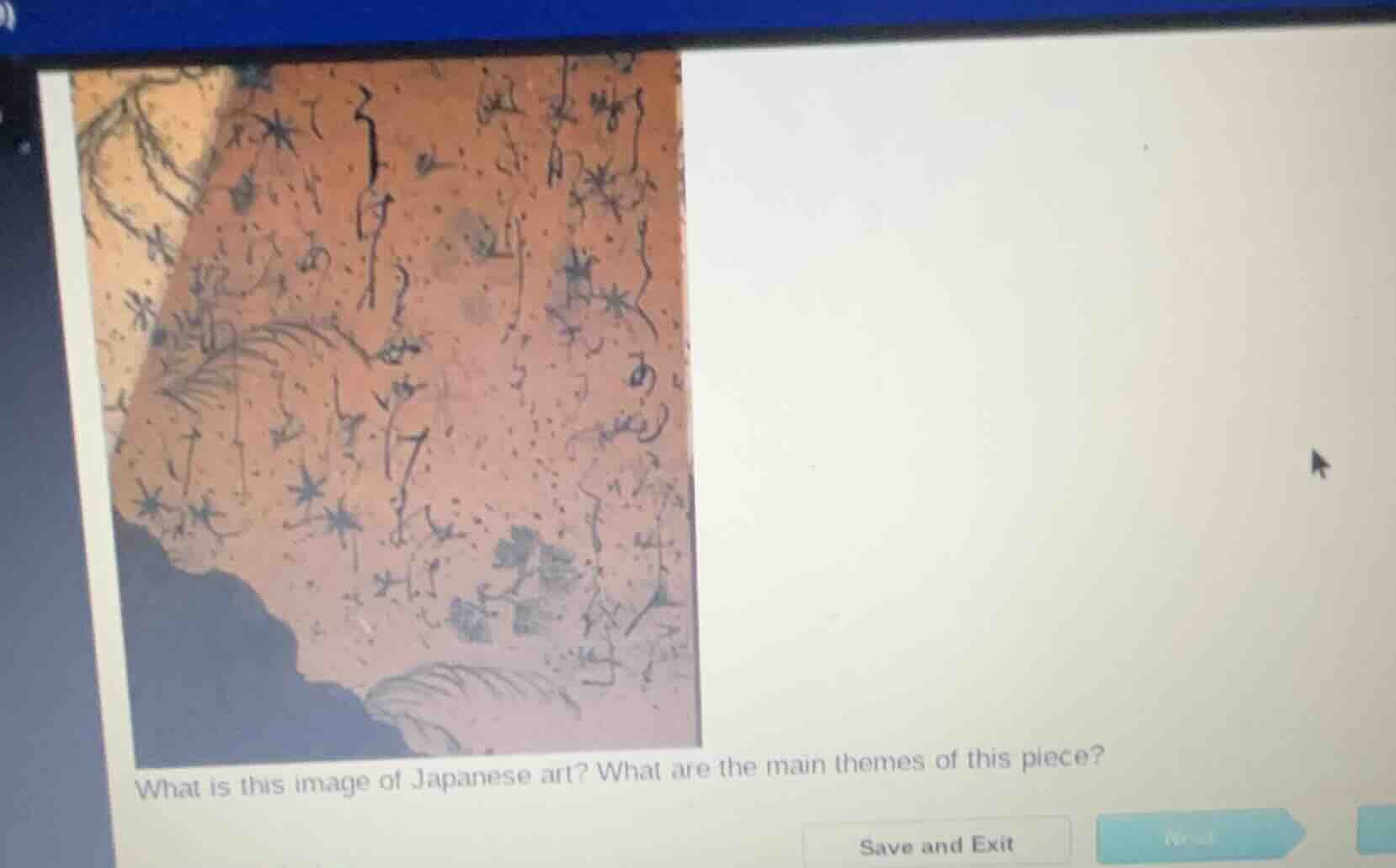 what is this image of japanese art? what are the main themes of this pi…