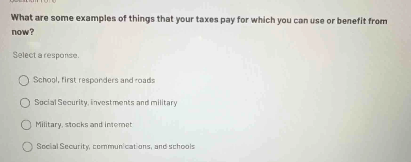 what are some examples of things that your taxes pay for which you can …