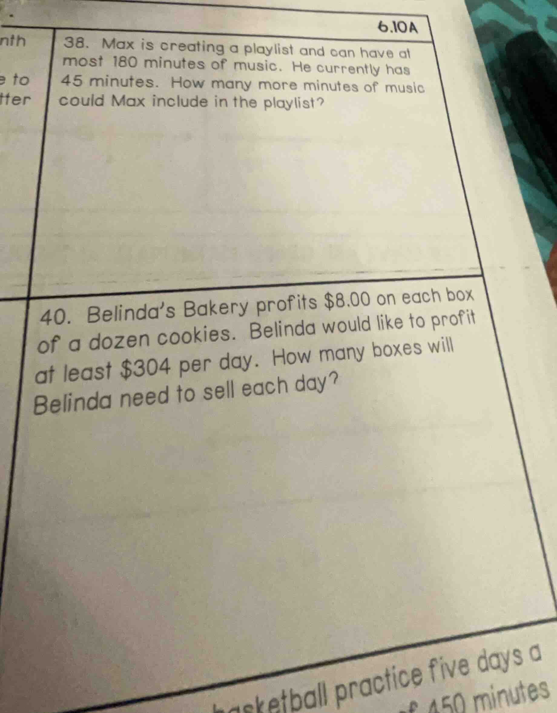 38. max is creating a playlist and can have at most 180 minutes of musi…
