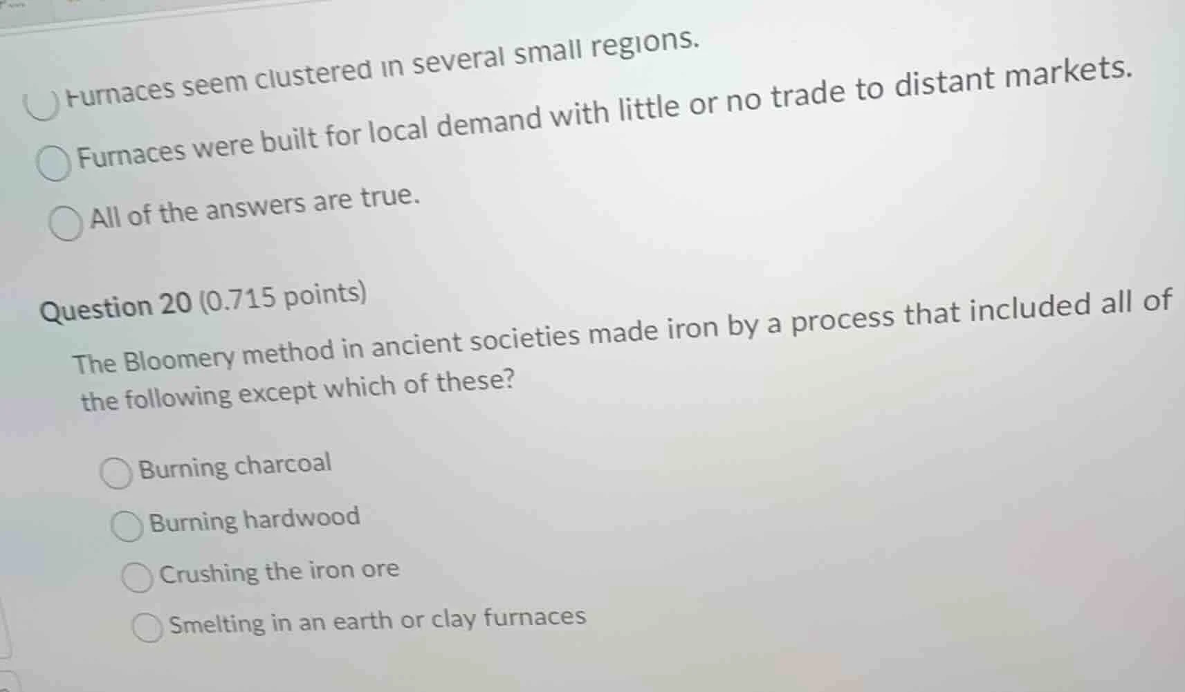 furnaces seem clustered in several small regions. furnaces were built f…