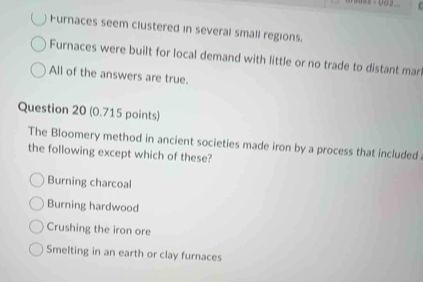 furnaces seem clustered in several small regions. furnaces were built f…