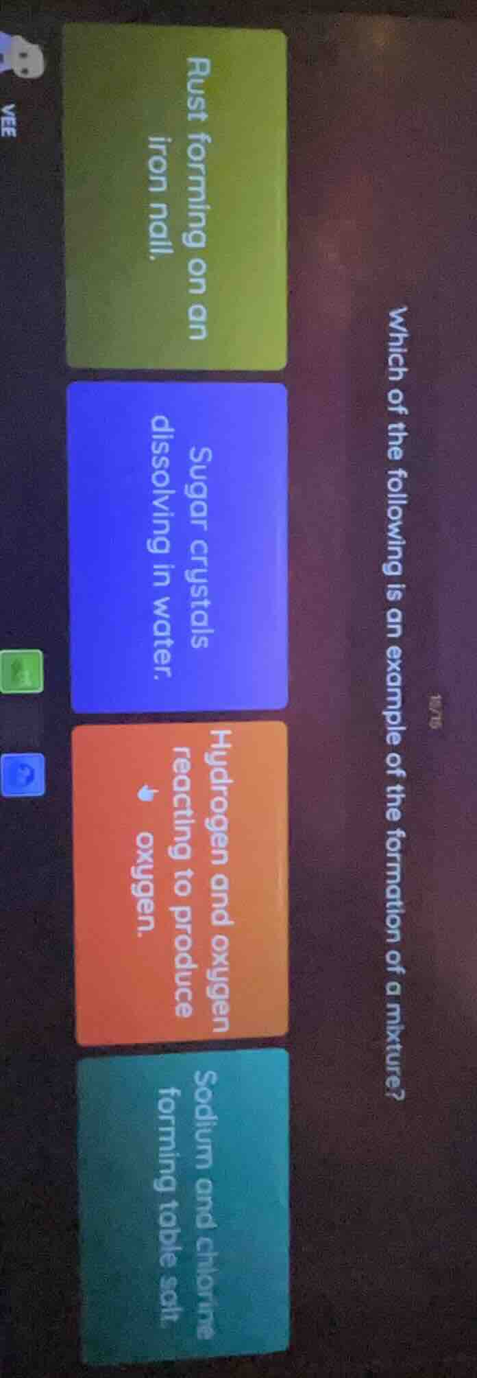 which of the following is an example of the formation of a mixture? rus…