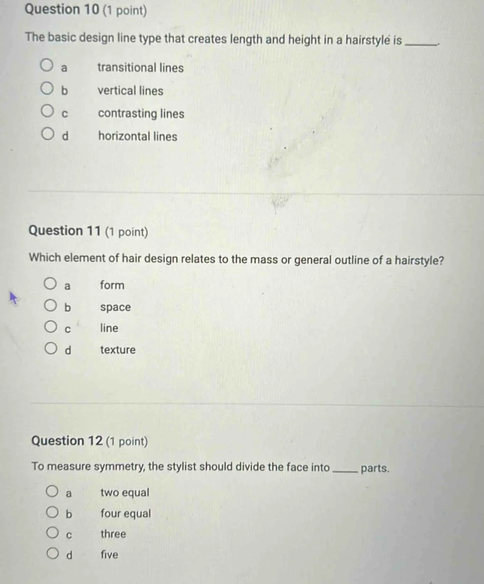 question 10 (1 point) the basic design line type that creates length an…
