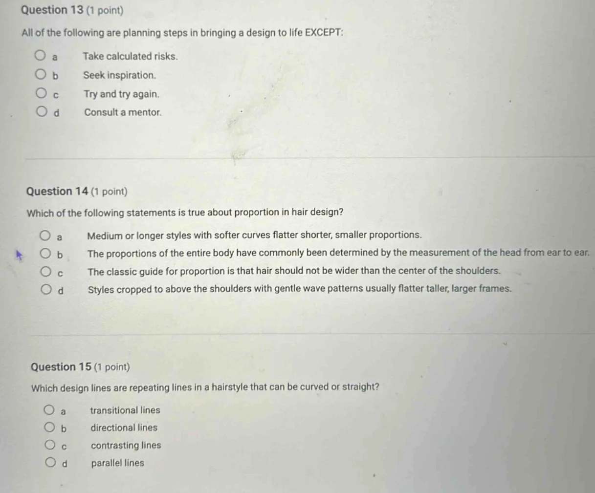 question 13 (1 point) all of the following are planning steps in bringi…