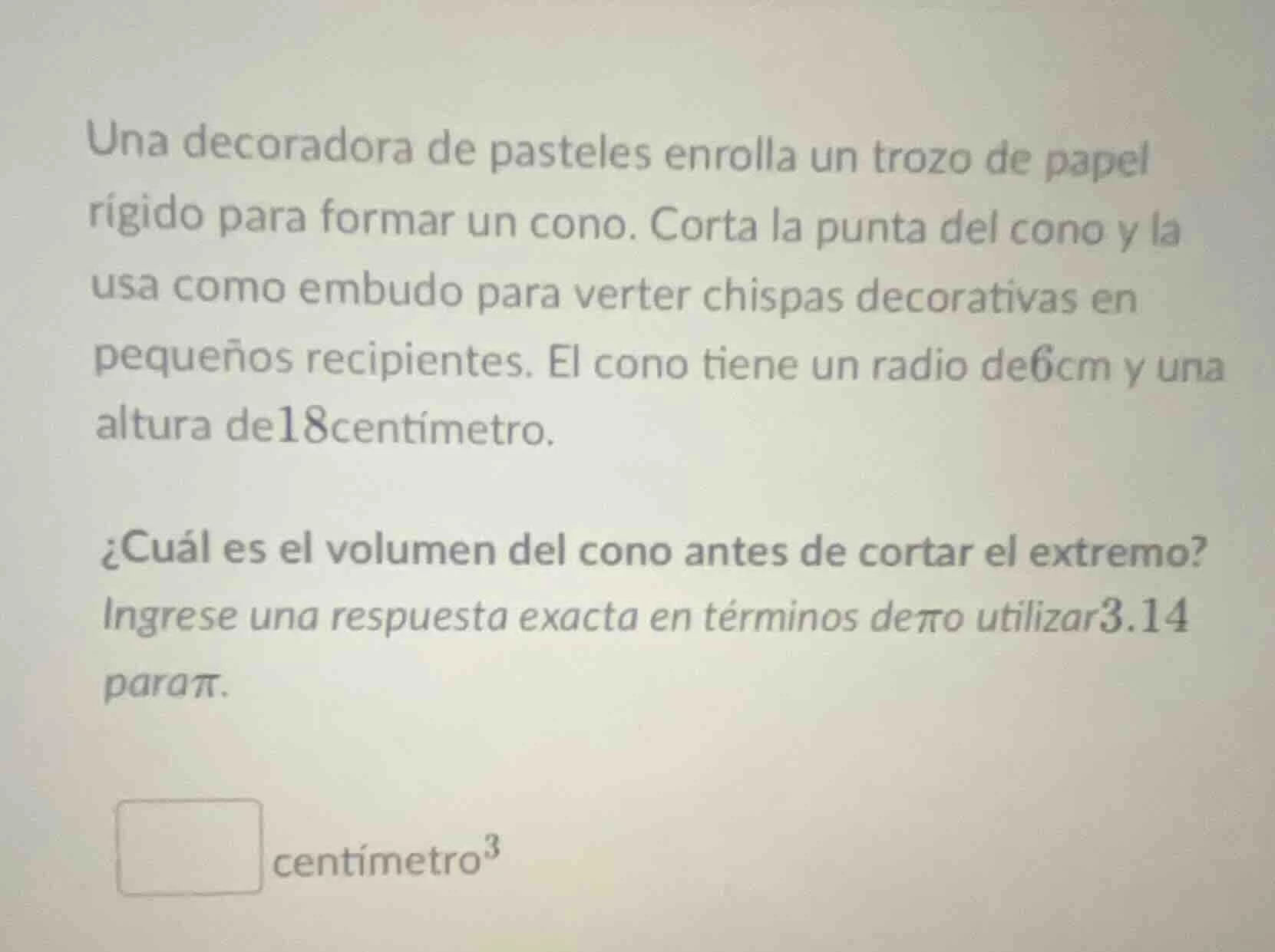 una decoradora de pasteles enrolla un trozo de papel rígido para formar…