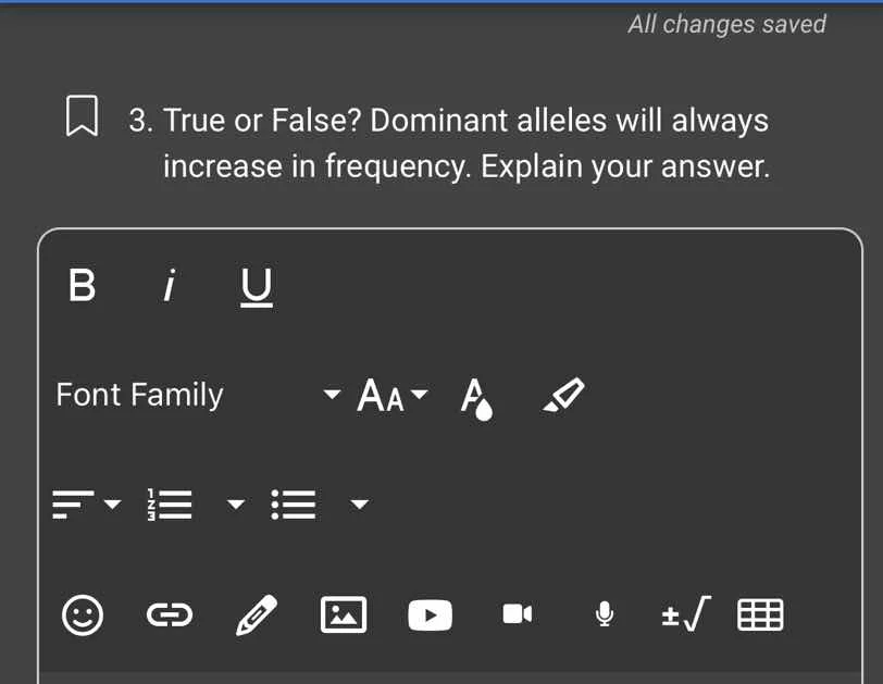 3. true or false? dominant alleles will always increase in frequency. e…
