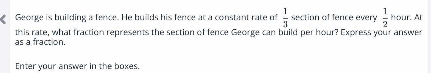 george is building a fence. he builds his fence at a constant rate of $…