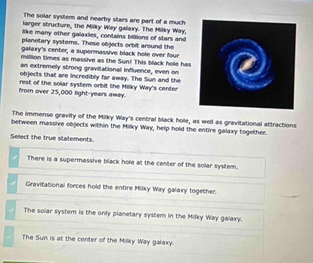 the solar system and nearby stars are part of a much larger structure, …
