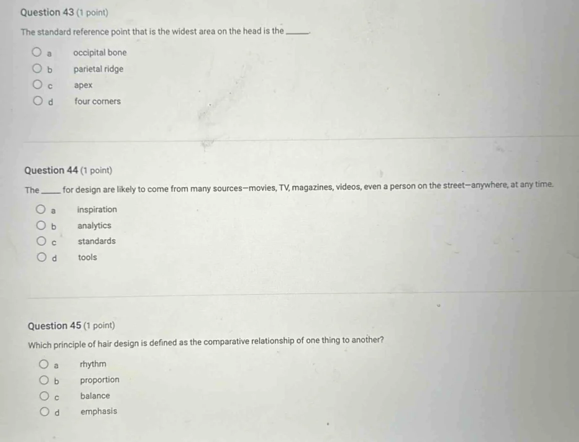 question 43 (1 point) the standard reference point that is the widest a…
