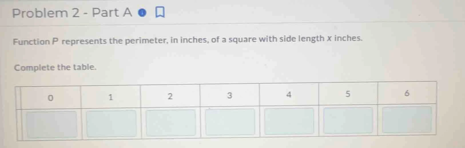 problem 2 - part a function p represents the perimeter, in inches, of a…