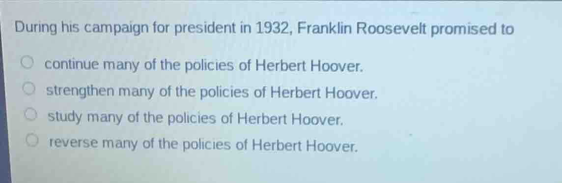 during his campaign for president in 1932, franklin roosevelt promised …