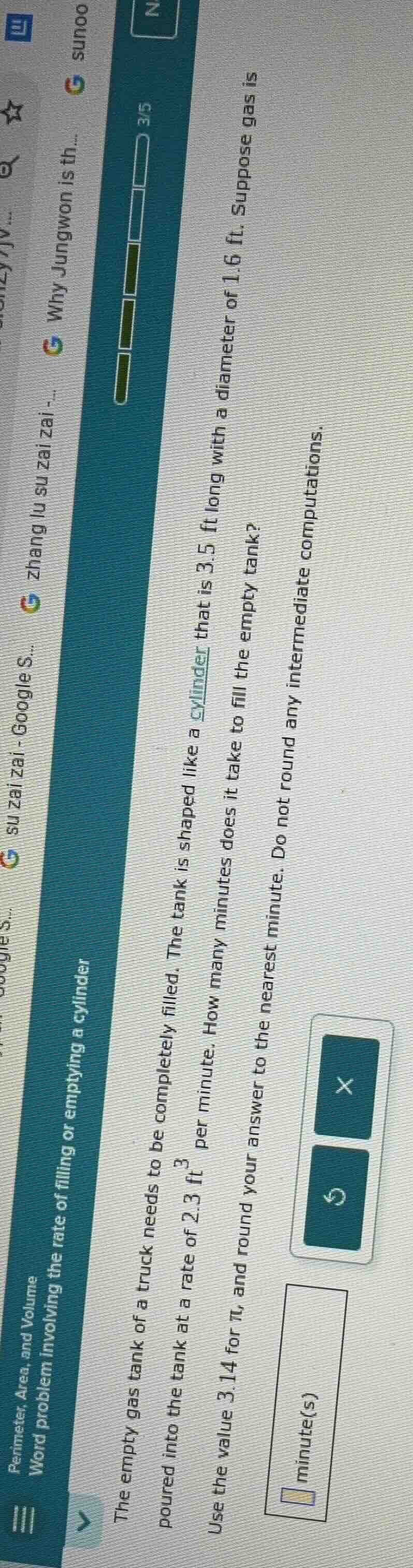 the empty gas tank of a truck needs to be completely filled. the tank i…