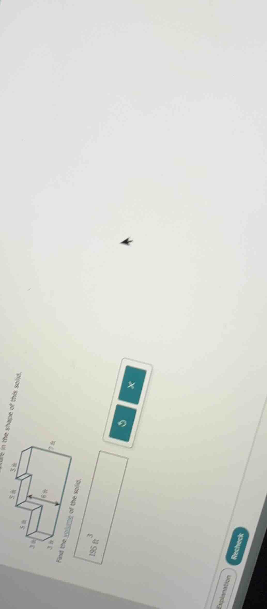 find the volume of the solid. (the figure shows a 3 - dimensional shape…