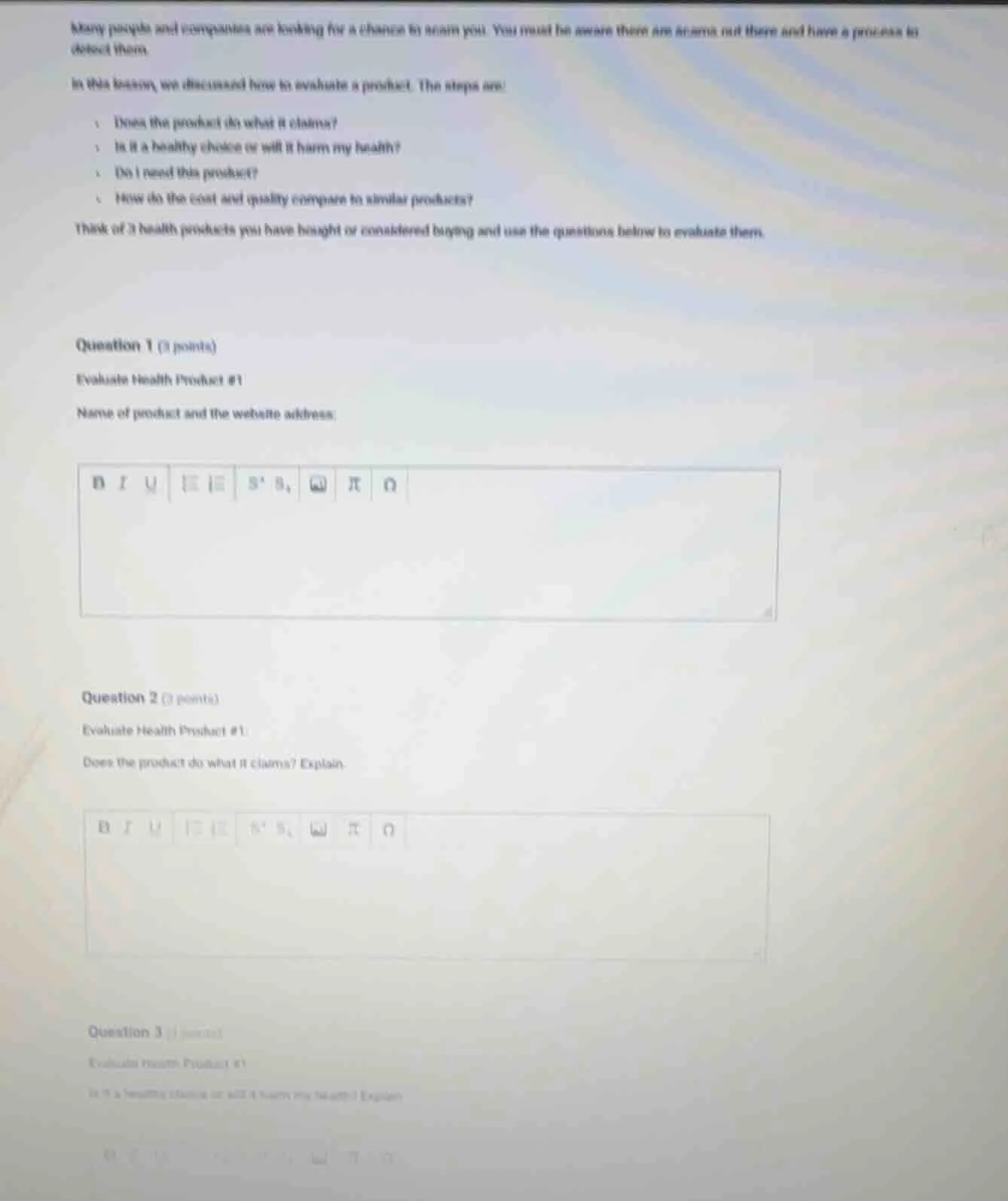 many people and companies are looking for a chance to scam you. you mus…