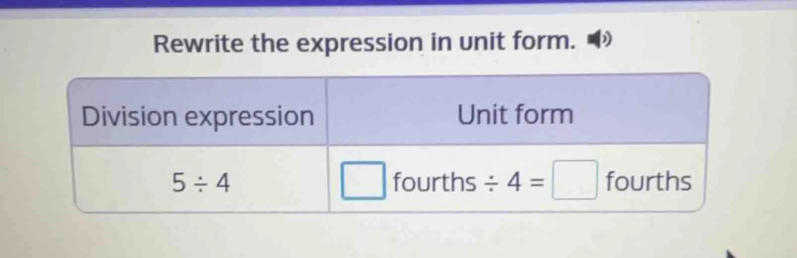 rewrite the expression in unit form. division expression | unit form 5 …