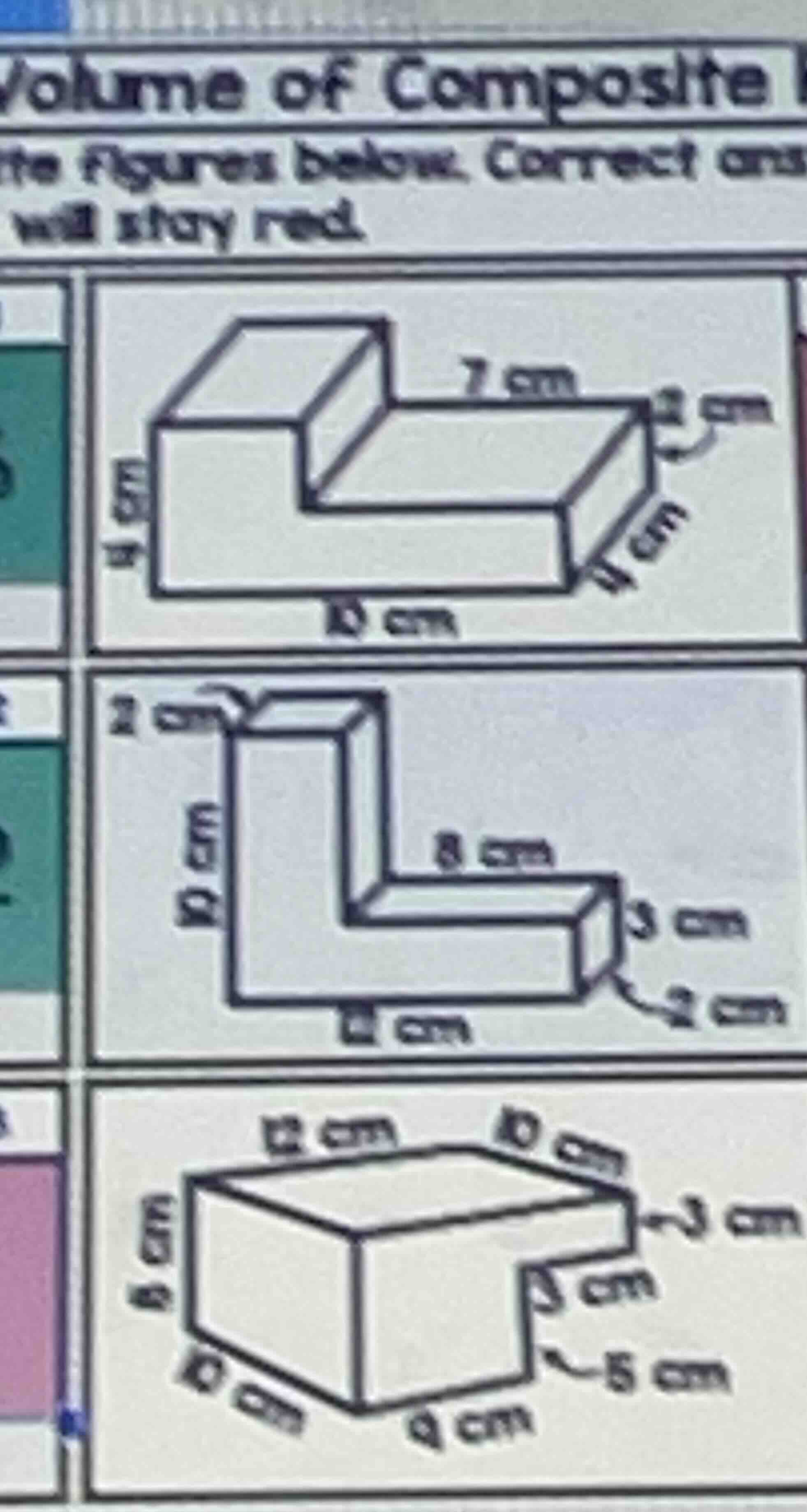 volume of composite the figures below. correct ans will stay red. (firs…