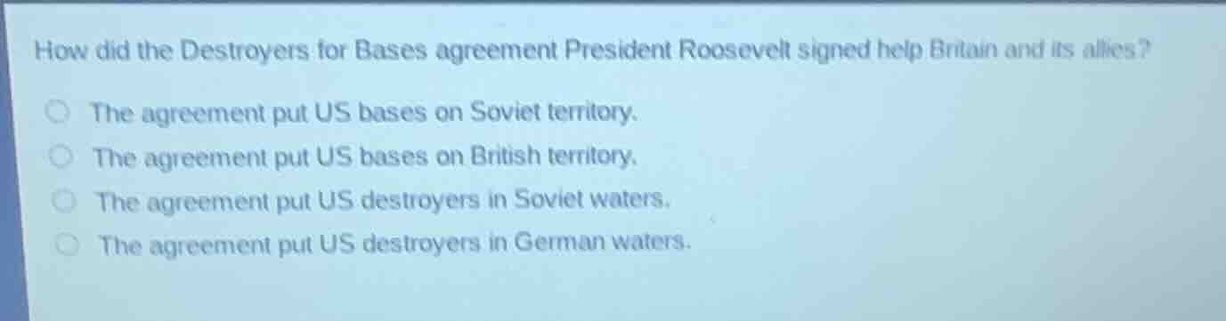 how did the destroyers for bases agreement president roosevelt signed h…