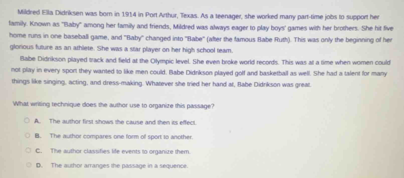 mildred ella didriksen was born in 1914 in port arthur, texas. as a tee…