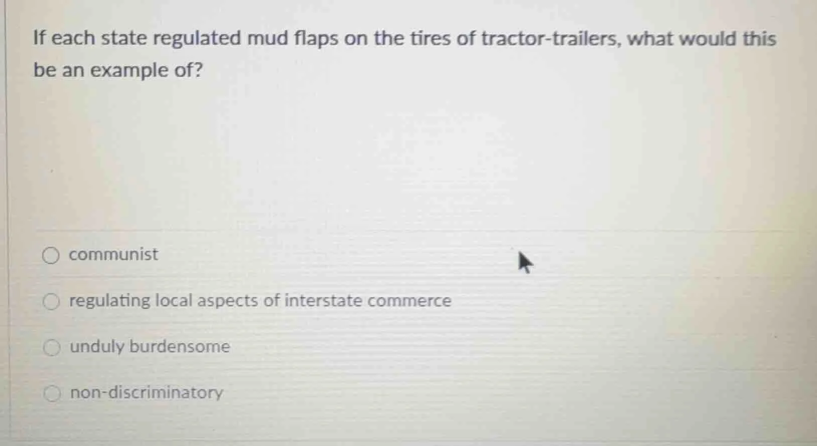 if each state regulated mud flaps on the tires of tractor - trailers, w…