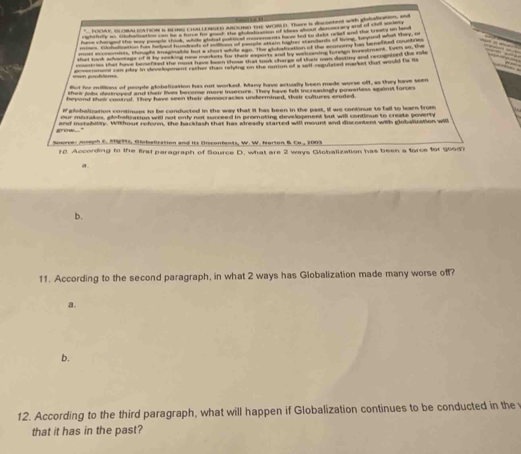 5. today, globalization is being challenged around the world. there is …