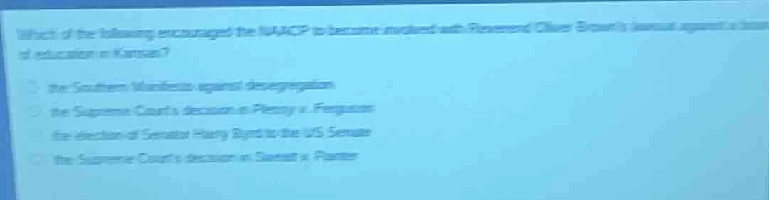 which of the following encouraged the naacp to become involved with rev…