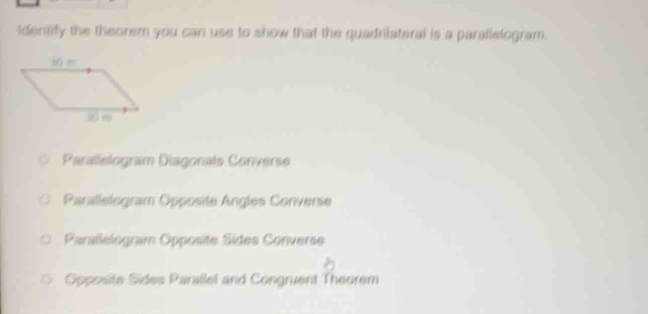 identify the theorem you can use to show that the quadrilateral is a pa…