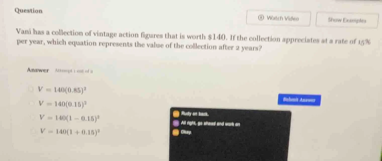 question vani has a collection of vintage action figures that is worth …