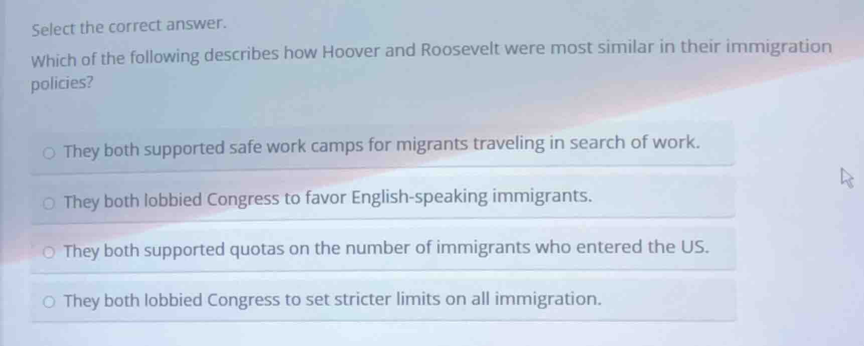 select the correct answer. which of the following describes how hoover …