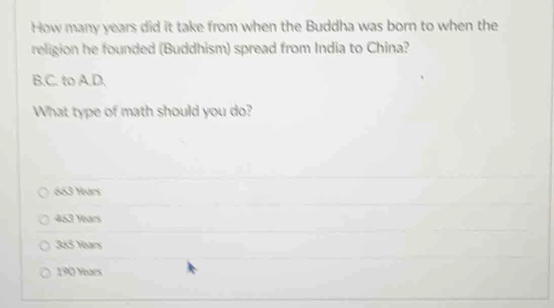 how many years did it take from when the buddha was born to when the re…