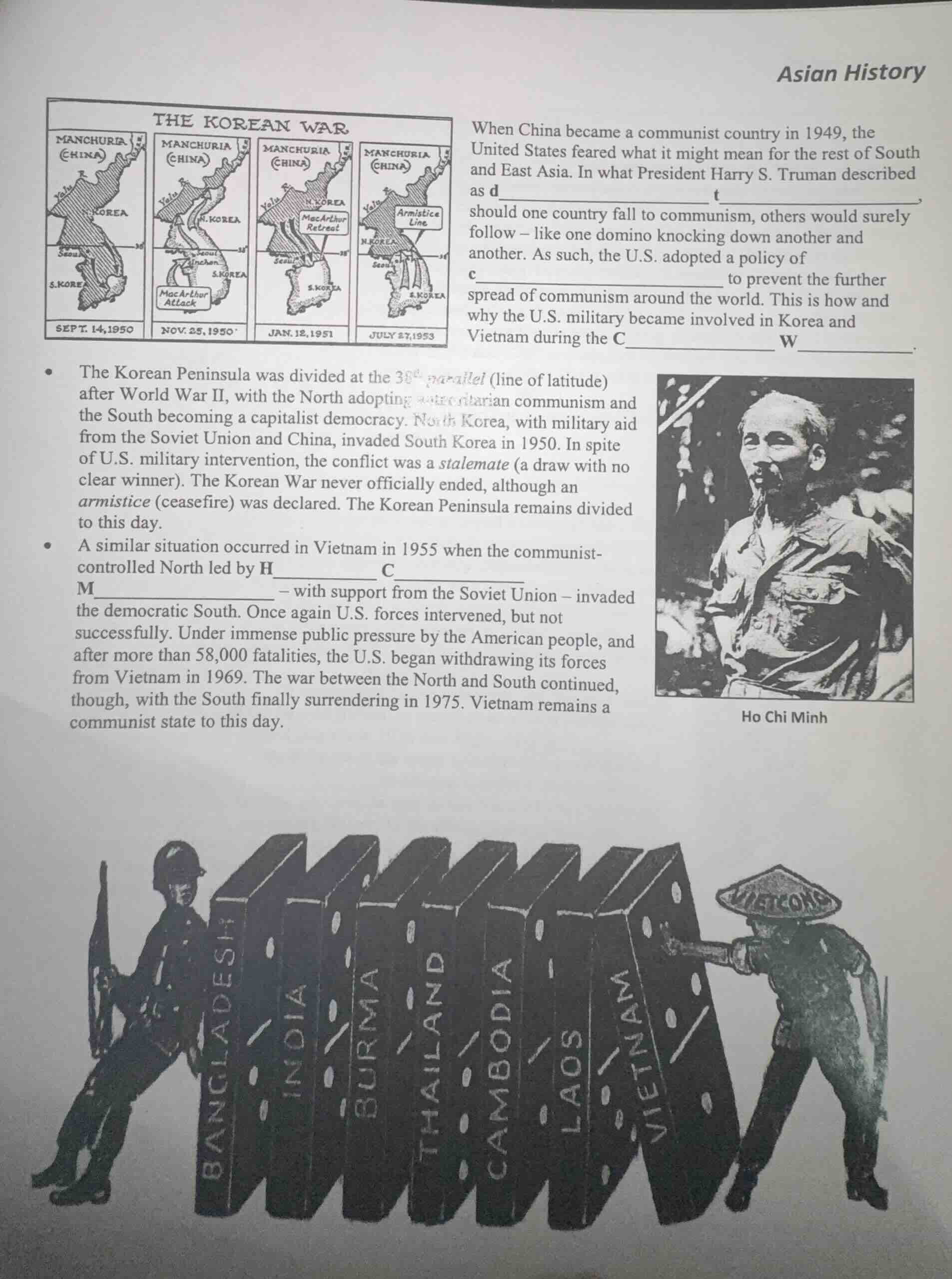 asian history the korean war when china became a communist country in 1…