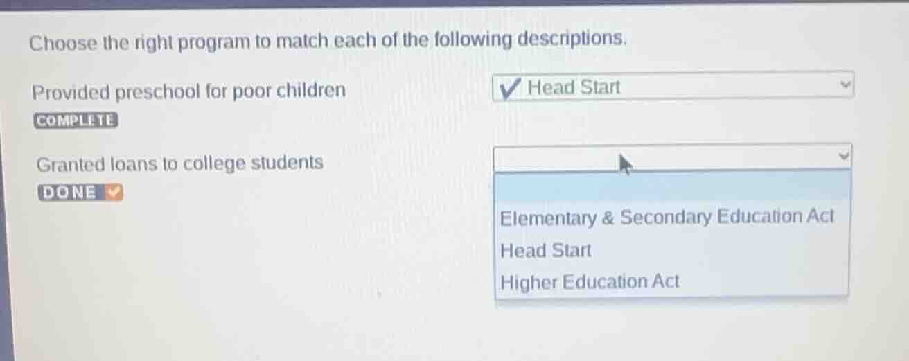 choose the right program to match each of the following descriptions. p…