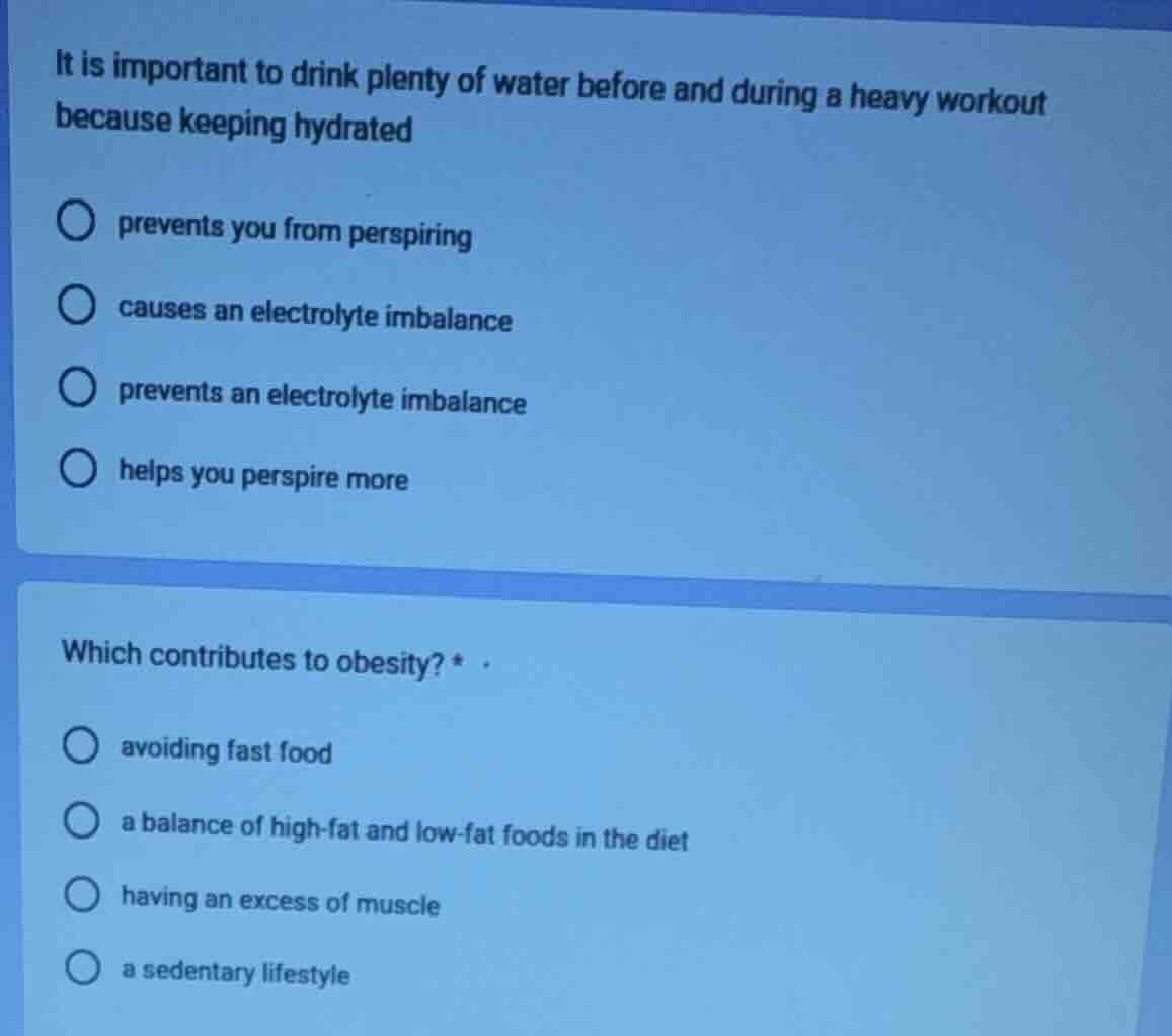 it is important to drink plenty of water before and during a heavy work…