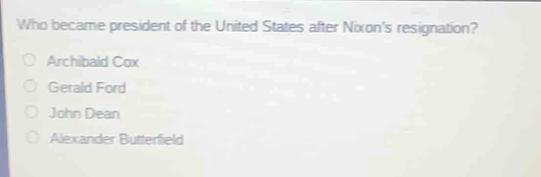 who became president of the united states after nixon’s resignation? ar…