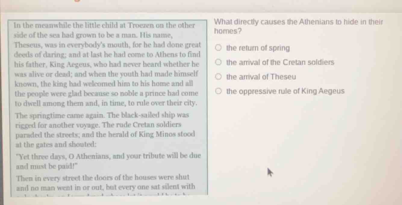 in the meanwhile the little child at troezen on the other side of the s…